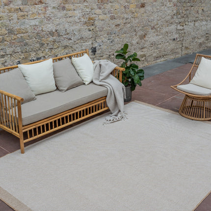 Jute buitenkleed Naturel Border