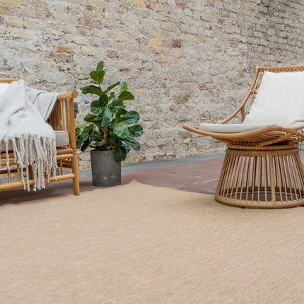 Jute buitenkleed Naturel Uni