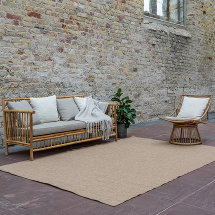 Jute buitenkleed Naturel Uni
