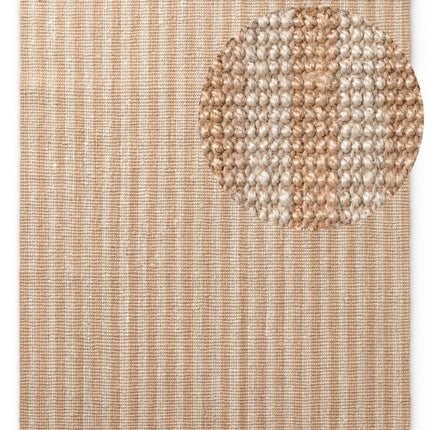 Juten vloerkleden - Elle Decoration Harvest jute vloerkleed Amber Naturel Ivoor/Goud - Vloerkledenloods