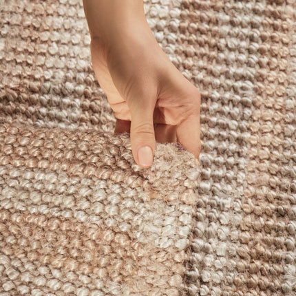 Juten vloerkleden - Elle Decoration Harvest jute vloerkleed Amber Naturel Ivoor/Goud - Vloerkledenloods