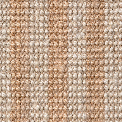 Juten vloerkleden - Elle Decoration Harvest jute vloerkleed Amber Naturel Ivoor/Goud - Vloerkledenloods