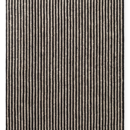 Juten vloerkleden - Elle Decoration Harvest jute vloerkleed Ebony Naturel Ivoor/Zwart - Vloerkledenloods