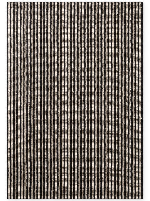 Juten vloerkleden - Elle Decoration Harvest jute vloerkleed Ebony Naturel Ivoor/Zwart - Vloerkledenloods