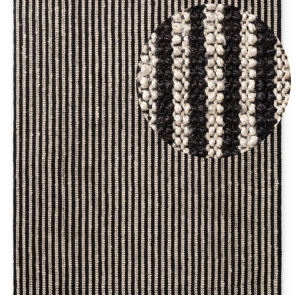 Juten vloerkleden - Elle Decoration Harvest jute vloerkleed Ebony Naturel Ivoor/Zwart - Vloerkledenloods