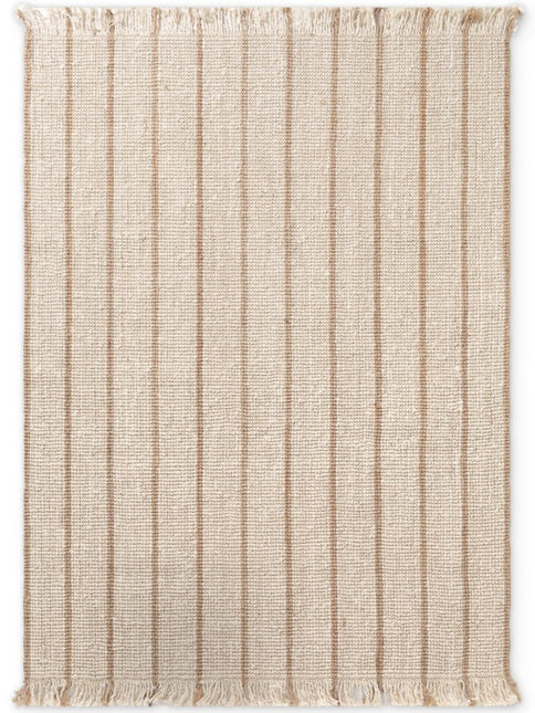 Juten vloerkleden - Elle Decoration Harvest jute vloerkleed Sierra Naturel Ivoor/Goud - Vloerkledenloods