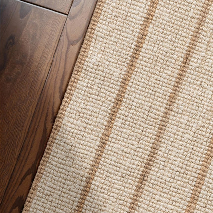 Juten vloerkleden - Elle Decoration Harvest jute vloerkleed Sierra Naturel Ivoor/Goud - Vloerkledenloods