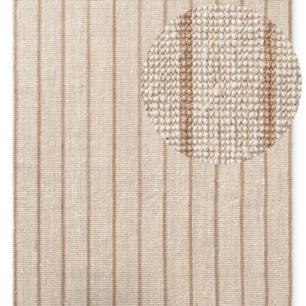Juten vloerkleden - Elle Decoration Harvest jute vloerkleed Sierra Naturel Ivoor/Goud - Vloerkledenloods