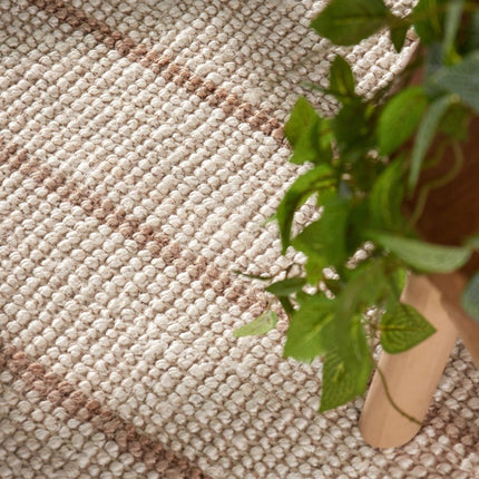 Juten vloerkleden - Elle Decoration Harvest jute vloerkleed Sierra Naturel Ivoor/Goud - Vloerkledenloods