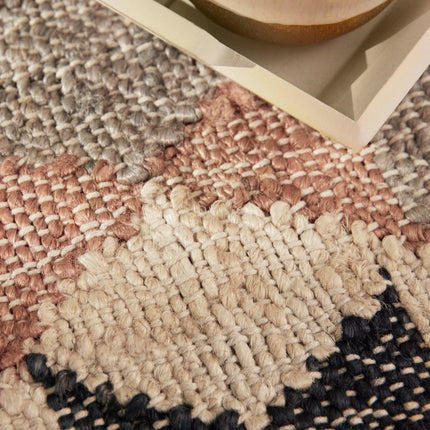 Juten vloerkleden - Elle Decoration Roya Afghaans kelim vloerkleed Parsa Crème/Multicolor - Vloerkledenloods