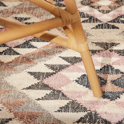 Juten vloerkleden - Elle Decoration Roya Afghaans kelim vloerkleed Parsa Crème/Multicolor - Vloerkledenloods