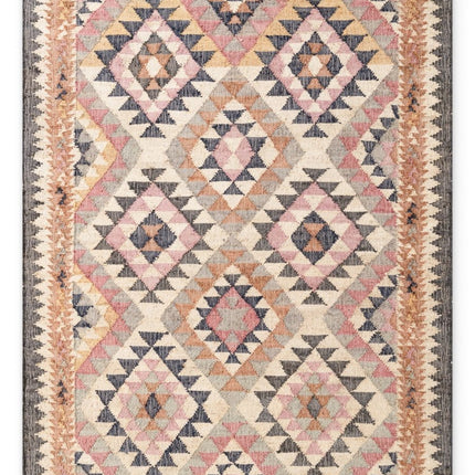 Juten vloerkleden - Elle Decoration Roya Afghaans kelim vloerkleed Parsa Crème/Multicolor - Vloerkledenloods