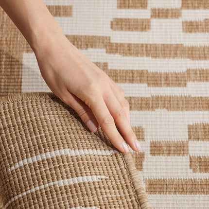 Juten vloerkleden - Ted Baker Haringey buitenkleed Acacia Jute Wit - Vloerkledenloods