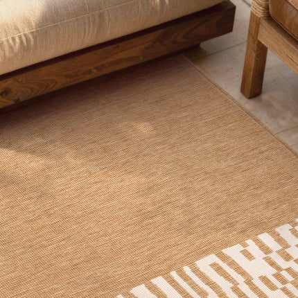 Juten vloerkleden - Ted Baker Haringey buitenkleed Acacia Jute Wit - Vloerkledenloods
