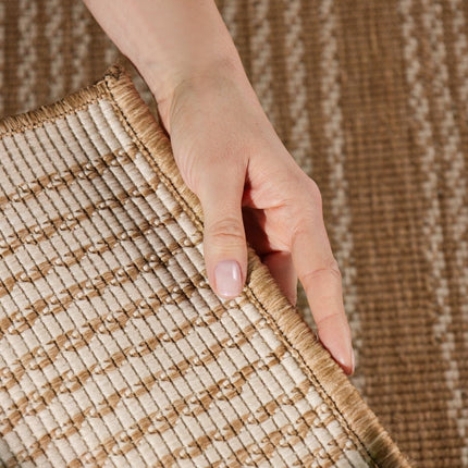 Juten vloerkleden - Ted Baker Haringey buitenkleed Allington Jute Wit - Vloerkledenloods
