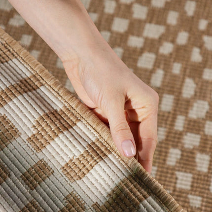 Juten vloerkleden - Ted Baker Haringey buitenkleed Barkham Jute Wit - Vloerkledenloods