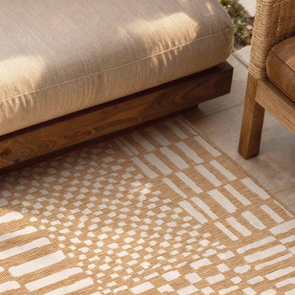Juten vloerkleden - Ted Baker Haringey buitenkleed Barkham Jute Wit - Vloerkledenloods