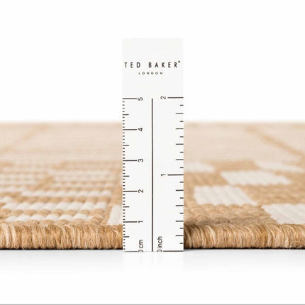 Juten vloerkleden - Ted Baker Haringey buitenkleed Barkham Jute Wit - Vloerkledenloods