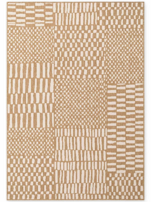 Juten vloerkleden - Ted Baker Haringey buitenkleed Barkham Jute Wit - Vloerkledenloods