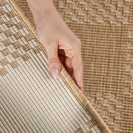 Juten vloerkleden - Ted Baker Haringey buitenkleed Dorothy Jute Wit - Vloerkledenloods