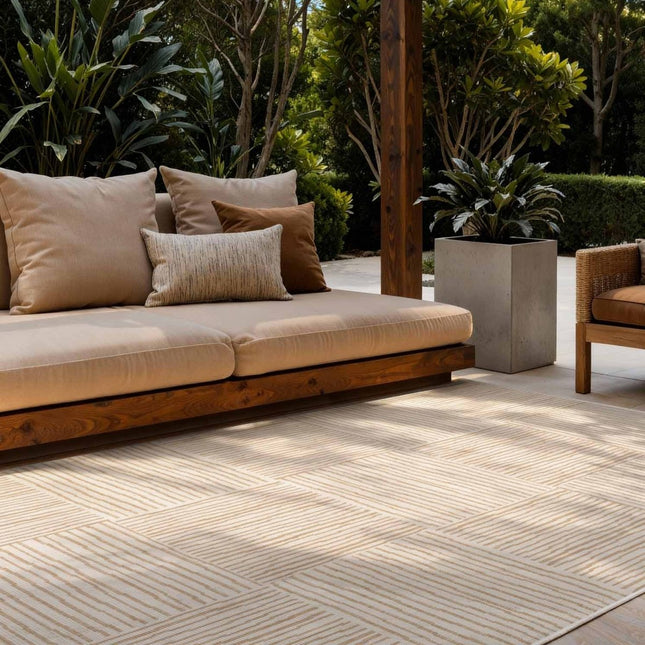 Juten vloerkleden - Ted Baker Haringey buitenkleed Nightingale Jute Wit - Vloerkledenloods