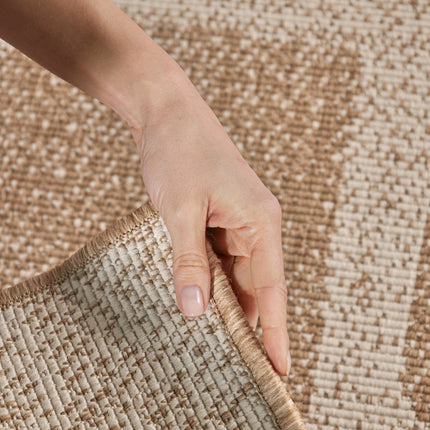 Juten vloerkleden - Ted Baker Haringey buitenkleed Ruskin Jute Wit - Vloerkledenloods