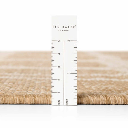 Juten vloerkleden - Ted Baker Haringey buitenkleed Ruskin Jute Wit - Vloerkledenloods