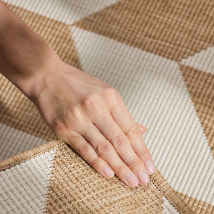 Juten vloerkleden - Ted Baker Haringey buitenkleed Terrick Jute Wit - Vloerkledenloods