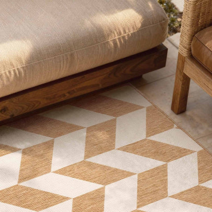 Juten vloerkleden - Ted Baker Haringey buitenkleed Terrick Jute Wit - Vloerkledenloods