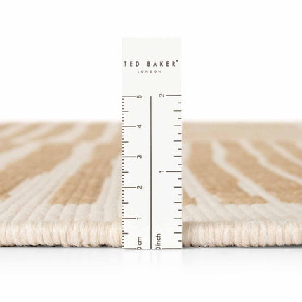 Juten vloerkleden - Ted Baker Haringey rond buitenkleed Bounds Jute Wit - Vloerkledenloods
