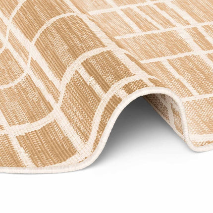 Juten vloerkleden - Ted Baker Haringey rond buitenkleed Crouch Jute Wit - Vloerkledenloods