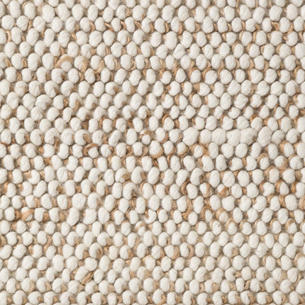 Juten vloerkleden - Villeroy & Boch 1770 wollen vloerkleed Peas Naturel Crème Beige - Vloerkledenloods