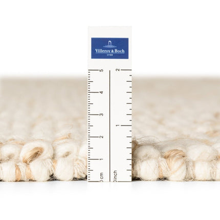 Juten vloerkleden - Villeroy & Boch 1770 wollen vloerkleed Peas Naturel Crème Beige - Vloerkledenloods