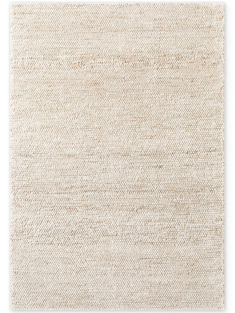 Juten vloerkleden - Villeroy & Boch 1770 wollen vloerkleed Peas Naturel Crème Beige - Vloerkledenloods