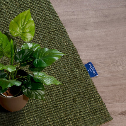 Juten vloerkleden - Villeroy & Boch 1791 jute vloerkleed Rosalie Junglegroen - Vloerkledenloods