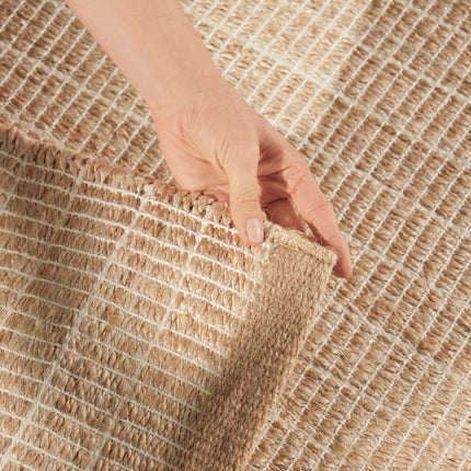 Juten vloerkleden - Villeroy & Boch 1829 jute vloerkleed Birka Naturel Goud - Vloerkledenloods