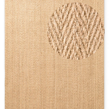 Juten vloerkleden - Villeroy & Boch 1851 jute vloerkleed Mirabelle Naturel Goud - Vloerkledenloods