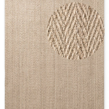 Juten vloerkleden - Villeroy & Boch 1851 jute vloerkleed Mirabelle Naturel Ivoor - Vloerkledenloods