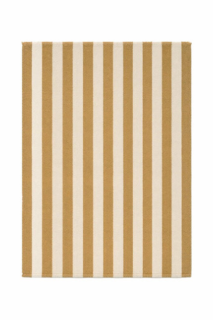 Katoenen Lopers - Lorena Canals Cabana Lines katoenen loper Stripes Naturel/Dark Honey - Vloerkledenloods