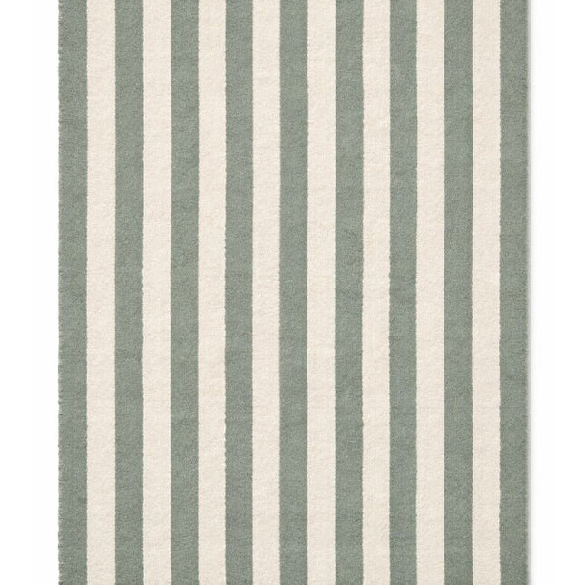Katoenen Lopers - Lorena Canals Cabana Lines katoenen loper Stripes Naturel/Vintage Blue - Vloerkledenloods