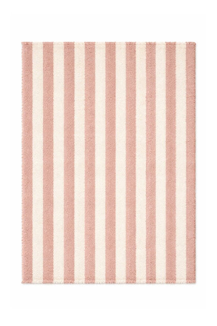 Katoenen Lopers - Lorena Canals Cabana Lines katoenen loper Stripes Naturel/Vintage Nude - Vloerkledenloods