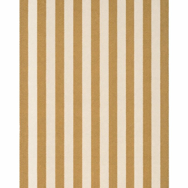 Katoenen Vloerkleden - Lorena Canals Cabana Lines katoenen vloerkleed Stripes Naturel/Dark Honey - Vloerkledenloods