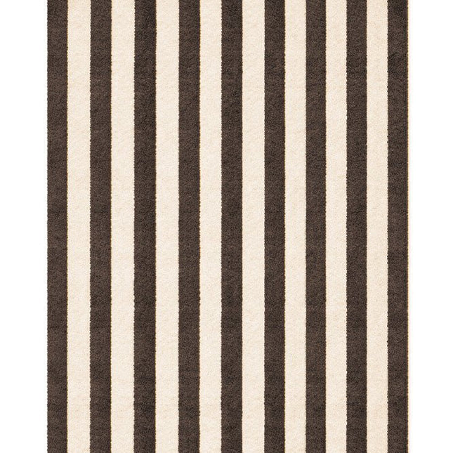 Katoenen Vloerkleden - Lorena Canals Cabana Lines katoenen vloerkleed Stripes Naturel/Donkergrijs - Vloerkledenloods