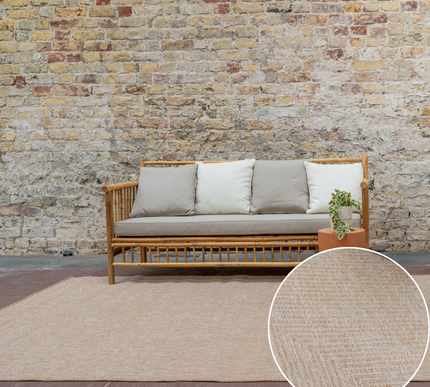 Jute buitenkleed Naturel Lines