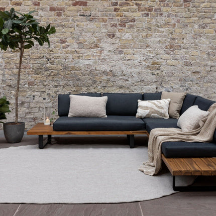 Buitenkleed Ovaal Mono - Grijs/Wit - Dubbelzijdig - EVA Interior