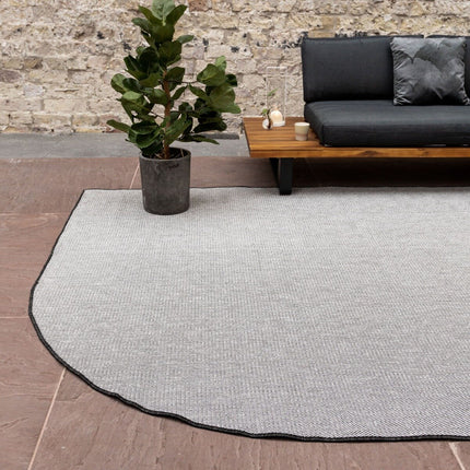 Buitenkleed Mono - Ronde hoek - Zwart/wit -  dubbelzijdig - EVA Interior