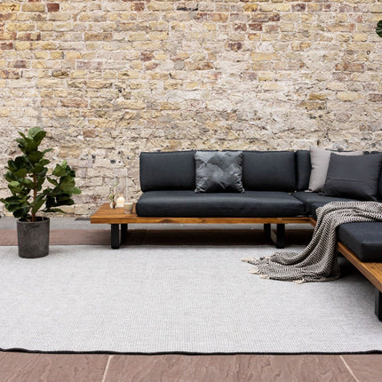 Buitenkleed Mono - Ronde hoek - Zwart/wit -  dubbelzijdig - EVA Interior
