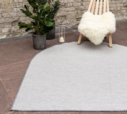 Buitenkleed Druppel Mono - Grijs/wit - Dubbelzijdig - EVA Interior