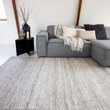 Vloerkleed Gerecycled Materiaal Ciro Naturel Gemeleerd (Bruin/Wit/Antraciet)