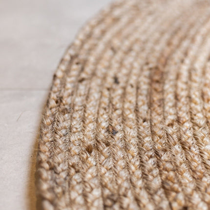 Rond vloerkleed Jute Naturel